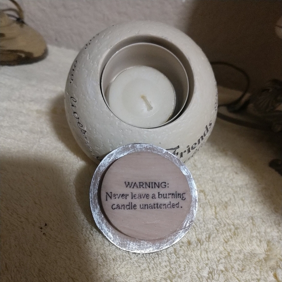 Comfort To Go "FRIENDS OPEN OUR HEARTS" CANDLE Holder #209407." - Picture 7 of 10